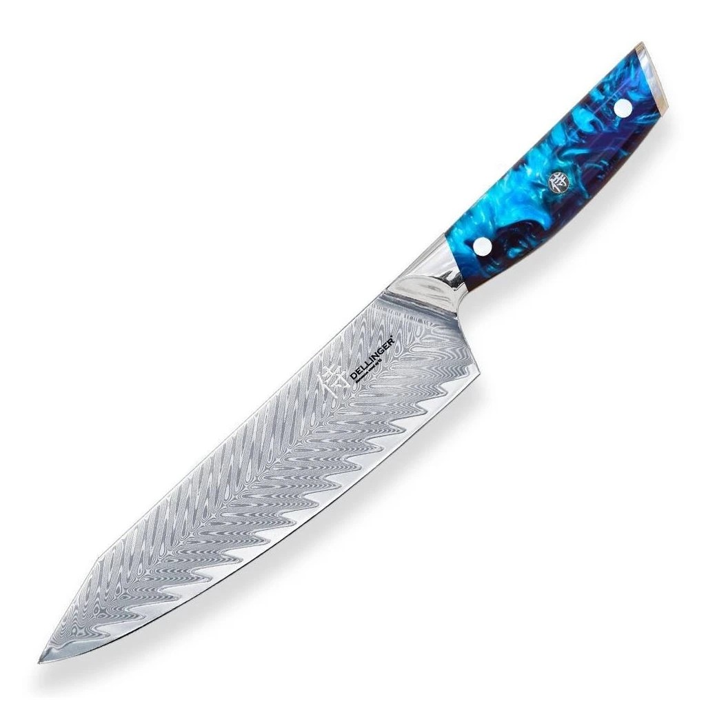foto Kucha�sk� n�� Blue Chef Kiritsuke 205 mm Dellinger Resin Future